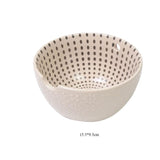 Maxbell Maxbell Crocheting Bowl Handmade Accessory Ceramics Yarn Bowl for Girlfriend Friends Beige