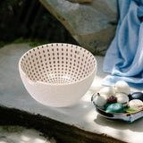 Maxbell Maxbell Crocheting Bowl Handmade Accessory Ceramics Yarn Bowl for Girlfriend Friends Beige