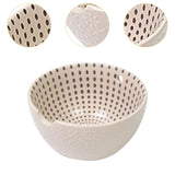 Maxbell Maxbell Crocheting Bowl Handmade Accessory Ceramics Yarn Bowl for Girlfriend Friends Beige