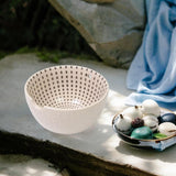 Maxbell Maxbell Crocheting Bowl Handmade Accessory Ceramics Yarn Bowl for Girlfriend Friends Beige