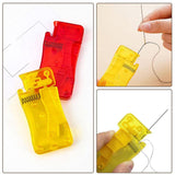Maxbell Maxbell 10 Pieces Sewing Threader Hand Tool for Quilting DIY Crafts Hand Stitching Yellow