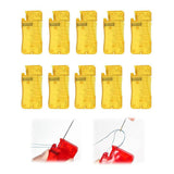 Maxbell Maxbell 10 Pieces Sewing Threader Hand Tool for Quilting DIY Crafts Hand Stitching Yellow