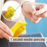 Maxbell Maxbell 10 Pieces Sewing Threader Hand Tool for Quilting DIY Crafts Hand Stitching Yellow