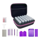 Maxbell Maxbell Diamond Dots Painting Storage Box with Tools Carrying Case for Tape Scissors Pens Rose Red