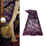 Maxbell Maxbell African Lace Fabric 1 Yard French Net Lace for Party Dresses Apparel Clothes Purple