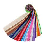 Maxbell Maxbell 56 Pieces Jelly Roll Fabric Strips Sewing Precut Patchwork Roll Quilt Strips 6.5x50cm