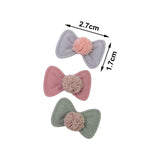 Maxbell 20x Boutique Bow with No Clip Small Bows Tiny DIY Hair Barrettes Craft Bows 10 pink and 10 green