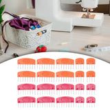 Maxbell Maxbell 20Pcs Knit Blocking Pins Crafts for Handcraft Blocking Knitting Blocking Mat orange and red