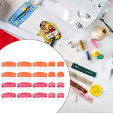 Maxbell Maxbell 20Pcs Knit Blocking Pins Crafts for Handcraft Blocking Knitting Blocking Mat orange and red