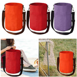Maxbell Maxbell Yarn Storage Tote with Shoulder Strap Sturdy Crochet Beginners Gift Yarn Bag Orange