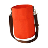 Maxbell Maxbell Yarn Storage Tote with Shoulder Strap Sturdy Crochet Beginners Gift Yarn Bag Orange