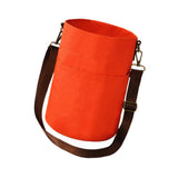 Maxbell Maxbell Yarn Storage Tote with Shoulder Strap Sturdy Crochet Beginners Gift Yarn Bag Orange