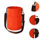 Maxbell Maxbell Yarn Storage Tote with Shoulder Strap Sturdy Crochet Beginners Gift Yarn Bag Orange