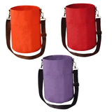 Maxbell Maxbell Yarn Storage Tote with Shoulder Strap Sturdy Crochet Beginners Gift Yarn Bag Orange