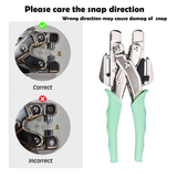 Maxbell Grommet Eyelet Pliers Tool Kit with Eyelets Sturdy for Bag DIY Project Shoes