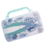 Maxbell Grommet Eyelet Pliers Tool Kit with Eyelets Sturdy for Bag DIY Project Shoes
