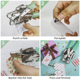 Maxbell Grommet Eyelet Pliers Tool Kit with Eyelets Sturdy for Bag DIY Project Shoes