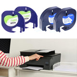 Maxbell 2 Pieces Label Maker Refills 12mmx4M Roll Label Maker Tape Waterproof Labels Paper