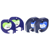 Maxbell 2 Pieces Label Maker Refills 12mmx4M Roll Label Maker Tape Waterproof Labels Paper