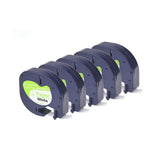 Maxbell 2 Pieces Label Maker Refills 12mmx4M Roll Label Maker Tape Waterproof Labels Paper