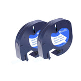 Maxbell 2 Pieces Label Maker Refills 12mmx4M Roll Label Maker Tape Waterproof Labels PP