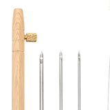 Maxbell Punch Pin Kit Embroidery Pen with 3 Pin S Poking Pin Knitting Embroidery Pin Small Size