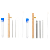 Maxbell Punch Pin Kit Embroidery Pen with 3 Pin S Poking Pin Knitting Embroidery Pin Small Size