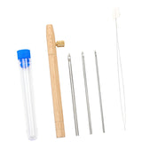 Maxbell Punch Pin Kit Embroidery Pen with 3 Pin S Poking Pin Knitting Embroidery Pin Small Size
