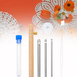 Maxbell Punch Pin Kit Embroidery Pen with 3 Pin S Poking Pin Knitting Embroidery Pin Large Size