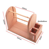 Maxbell Wooden Yarn Holder for Crocheting Easy Assembly Portable Yarn Organizer Rack
