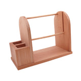 Maxbell Wooden Yarn Holder for Crocheting Easy Assembly Portable Yarn Organizer Rack