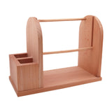 Maxbell Wooden Yarn Holder for Crocheting Easy Assembly Portable Yarn Organizer Rack