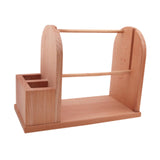 Maxbell Wooden Yarn Holder for Crocheting Easy Assembly Portable Yarn Organizer Rack