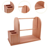 Maxbell Wooden Yarn Holder for Crocheting Easy Assembly Portable Yarn Organizer Rack
