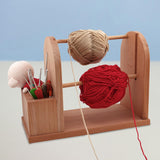 Maxbell Wooden Yarn Holder for Crocheting Easy Assembly Portable Yarn Organizer Rack