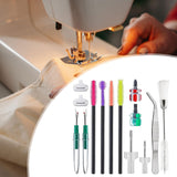 Maxbell 14x Sewing Machine Cleaning Kit Double Headed Brush Maintenance Repair Tools