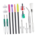 Maxbell 14x Sewing Machine Cleaning Kit Double Headed Brush Maintenance Repair Tools