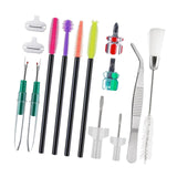 Maxbell 14x Sewing Machine Cleaning Kit Double Headed Brush Maintenance Repair Tools