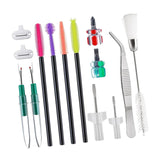 Maxbell 14x Sewing Machine Cleaning Kit Double Headed Brush Maintenance Repair Tools