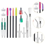 Maxbell 14x Sewing Machine Cleaning Kit Double Headed Brush Maintenance Repair Tools
