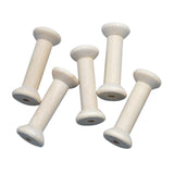 Maxbell 10Pcs Unfinished Wooden Spools for Cord Embroidery Thread Knitting Accessory