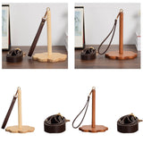 Maxbell Wrist Yarn Ball Holder Yarn Dispenser for Crocheting for DIY Sewing Handmade Dark Wood