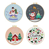 Maxbell Christmas Embroidery Kit for Beginner with Instruction Starters Cross Stitch Santa Claus