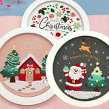 Maxbell Christmas Embroidery Kit for Beginner with Instruction Starters Cross Stitch Snowman