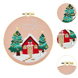 Maxbell Christmas Embroidery Kit for Beginner with Instruction Starters Cross Stitch House