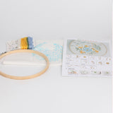 Maxbell Christmas Embroidery Starter Kit with Embroidery Hoop Beginners Cross Stitch Christmas Tree