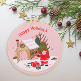 Maxbell Christmas Embroidery Starter Kit with Embroidery Hoop Beginners Cross Stitch Santa Claus