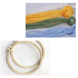 Maxbell Christmas Embroidery Starter Kit with Embroidery Hoop Beginners Cross Stitch Elk