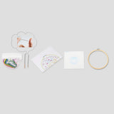 Maxbell Christmas Embroidery Starter Kit with Embroidery Hoop Beginners Cross Stitch Elk