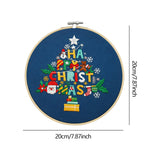 Maxbell Christmas Embroidery Kit for Beginner Handwork Art Handmade Sewing Craft Set Christmas Tree